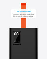 Power Bank MORBEST 40000mAh | Charge Rapide 22.5W avec 5 Ports USB & Type-C