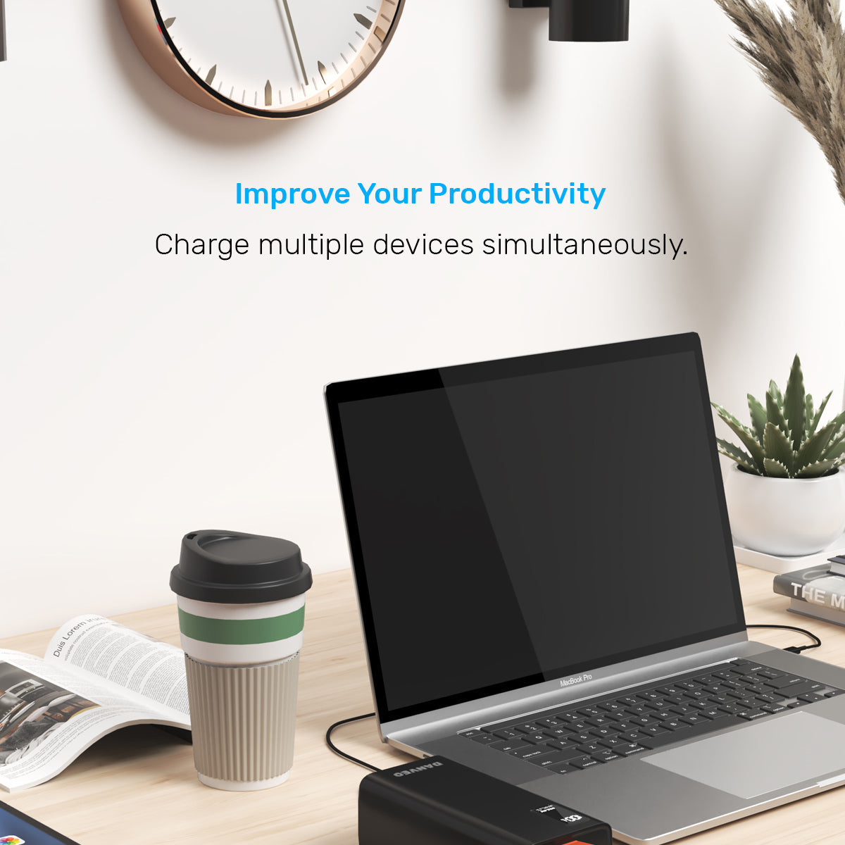 Power Bank MORBEST 40000mAh | Charge Rapide 22.5W avec 5 Ports USB & Type-C