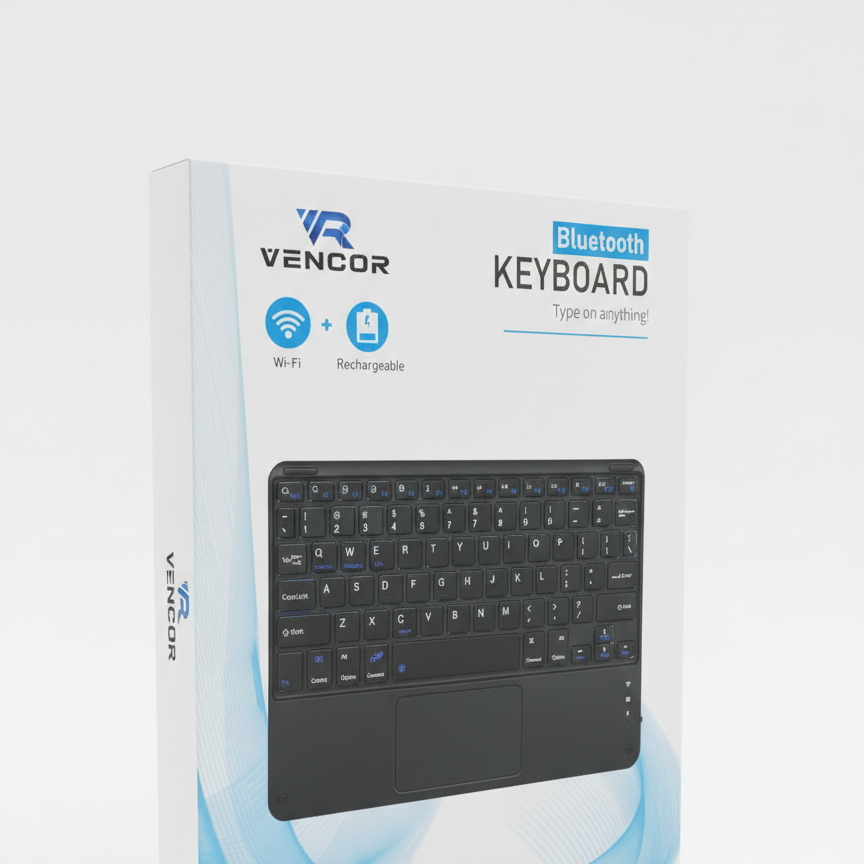 Clavier Bluetooth Vencor 10" avec Pavé Tactile - Arabe et Français