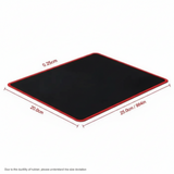 Tapis de souris gaming noir et rouge avec bordures cousues