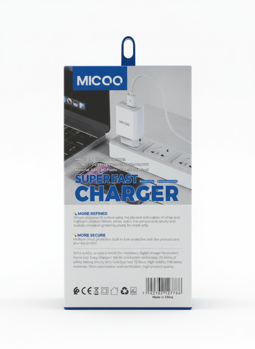 Chargeur MICQQ MI-591 Super Fast Charger 18W