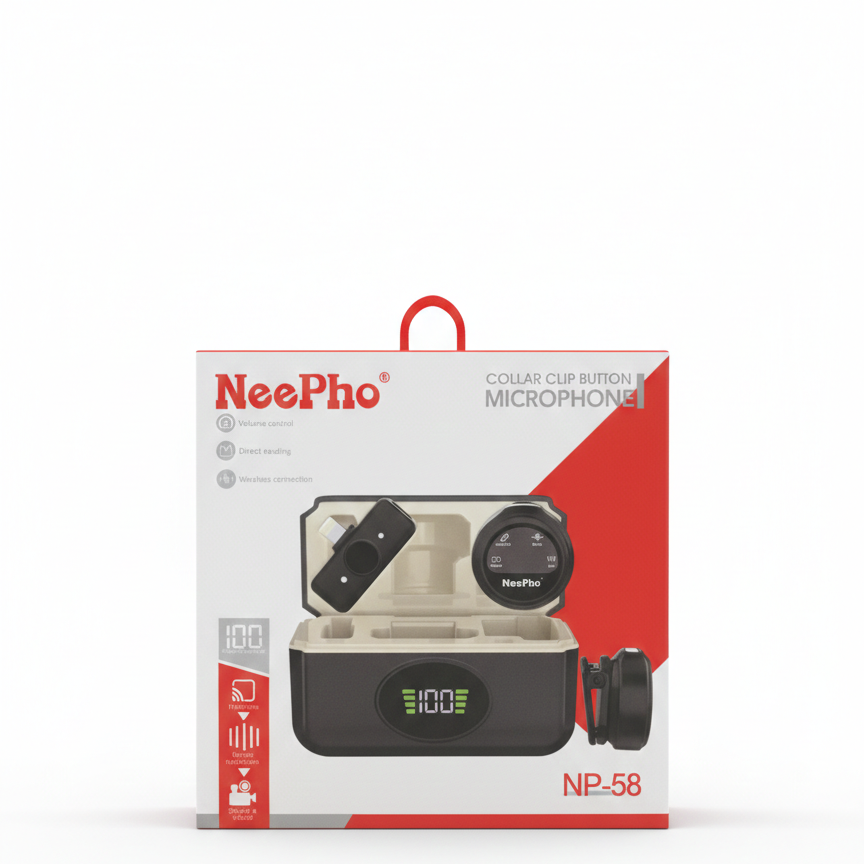 Microphone Lavalier Sans Fil NeePho NP-58