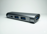 Hub USB-C 4-en-1 YOO FACE Haute Vitesse pour PC et Mac