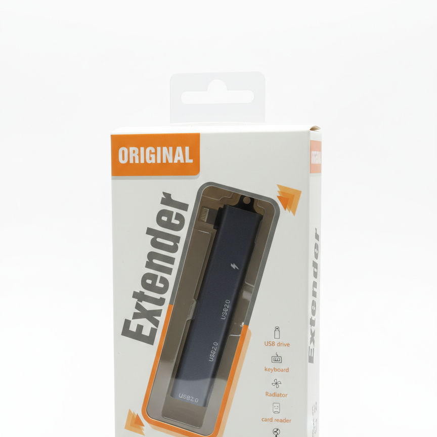 Hub Extendeur Multifonction SX-71 avec Connecteur iOS et Ports USB