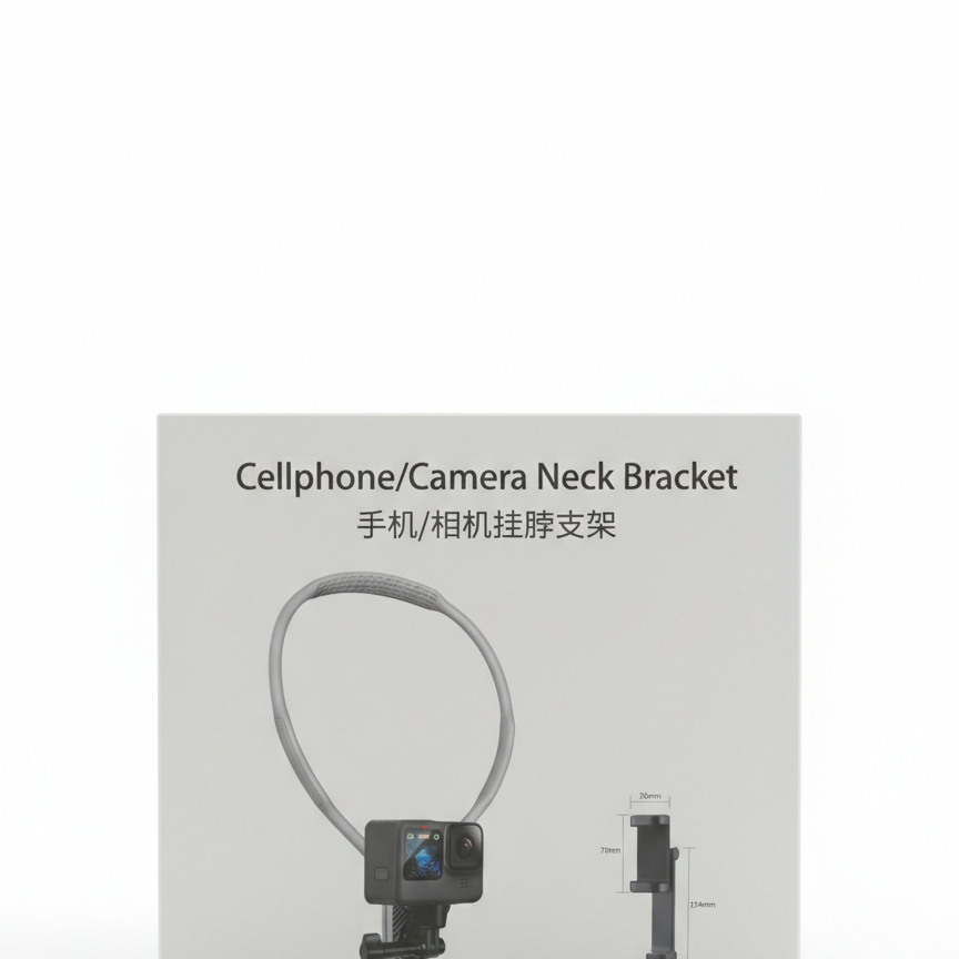 Support de Cou Mains Libres pour Smartphone et Caméra de Sport