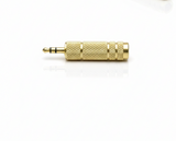Adaptateur Audio Jack 3.5mm Femelle vers 6.35mm Male Dore