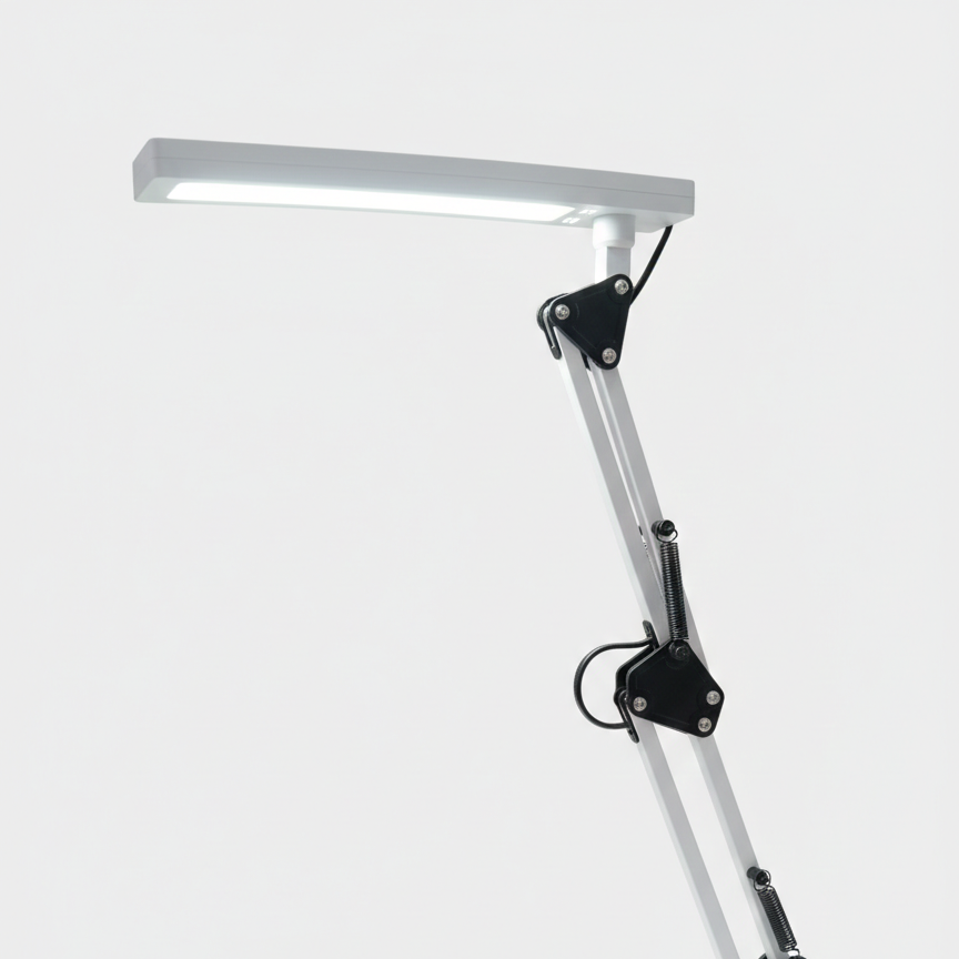 Lampe de Bureau LED Multi-usage Style Nordique avec Pince et Socle