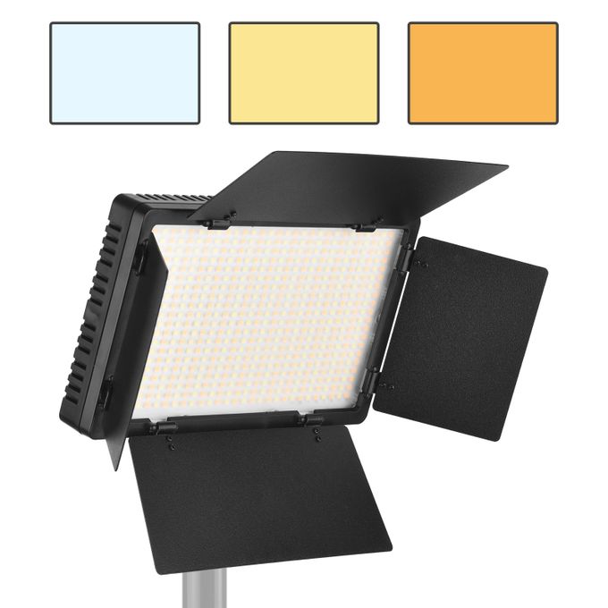 Panneau LED Vidéo Bi-Color Dimmable 40W avec Adaptateur Secteur et Trépied 2M (Sans Batterie)
