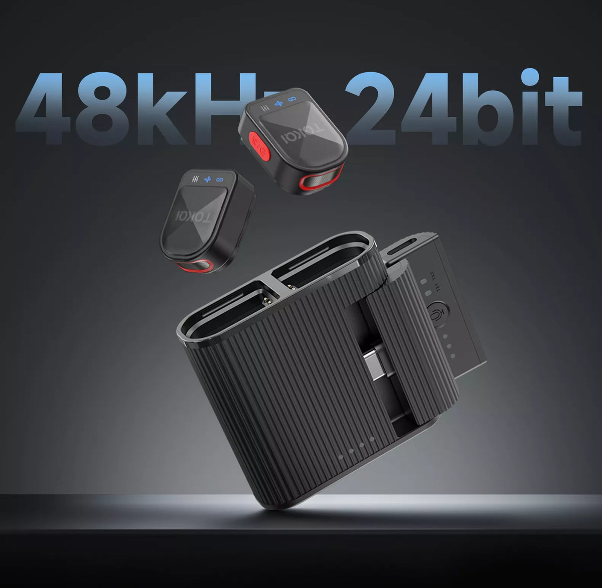 Microphone Sans Fil Double TOKQI H01 USB-C Lightning