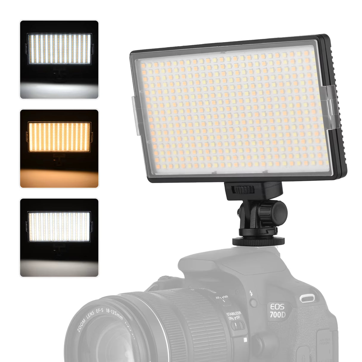 Panneau LED 416 Bi-Color avec Batterie pour Photo & Vidéo