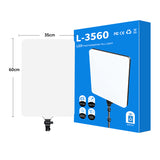 Panneau LED Studio 60W 24 Pouces pour Photo et Vidéo + trépied 2m