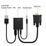 محول 1080P VGA + صوت إلى HDMI