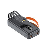 Batterie Externe 30 000 mAh – Charge Rapide PD 22,5 W – Écran LED – Câble intégré