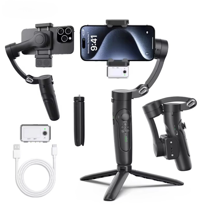 Stabilisateur M3 Pro 3 Axes avec AI Tracking – Smartphone