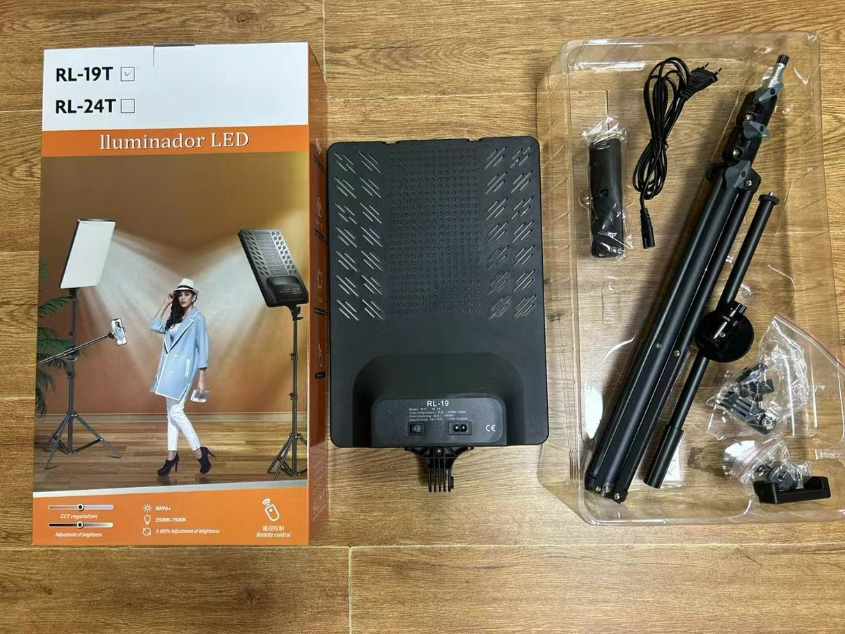 Panneau LED Photo Vidéo 60W avec Trépied et Support Téléphone Réglable