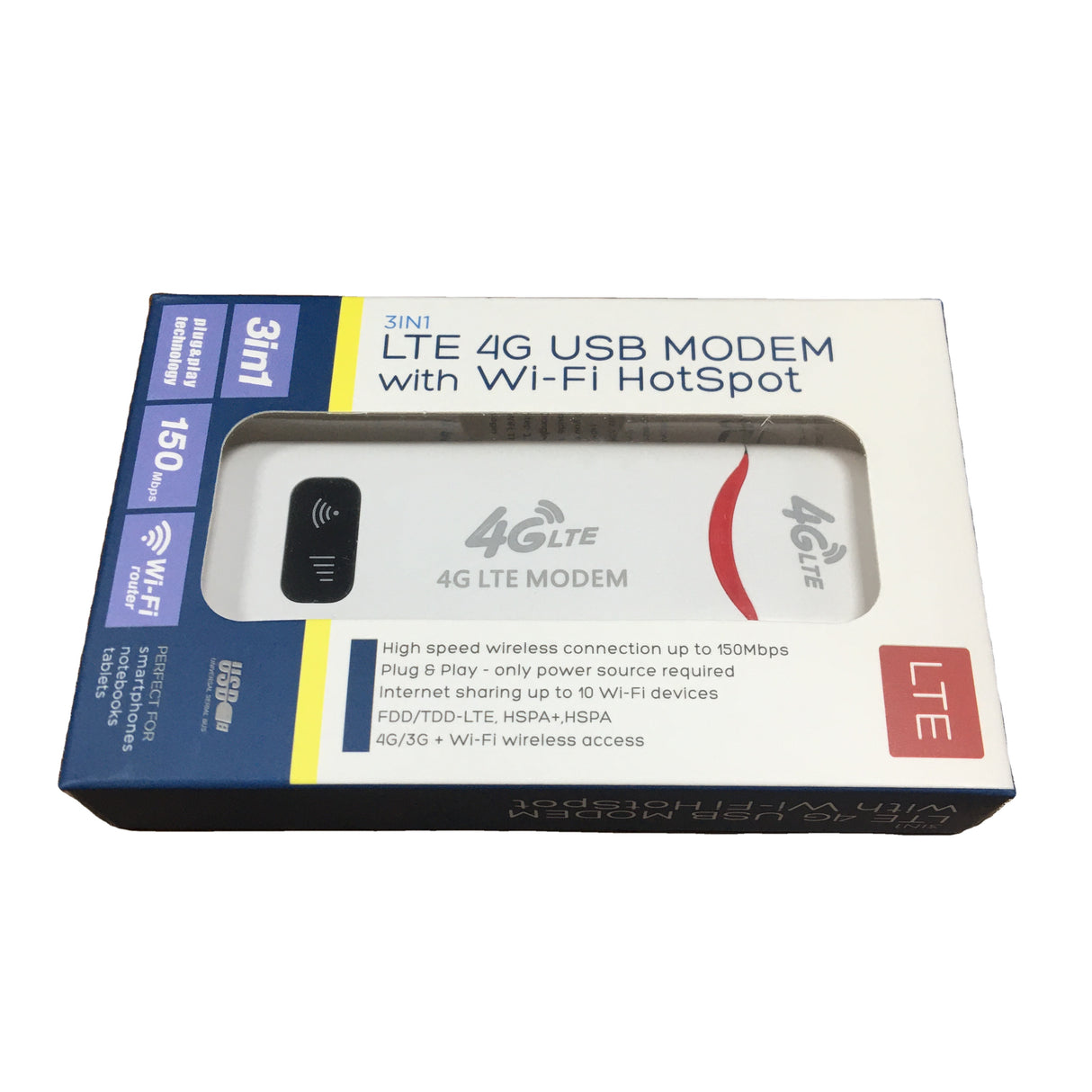 Modem Routeur Portable 3G/4G LTE WiFi Déverrouillé 100 Mbps