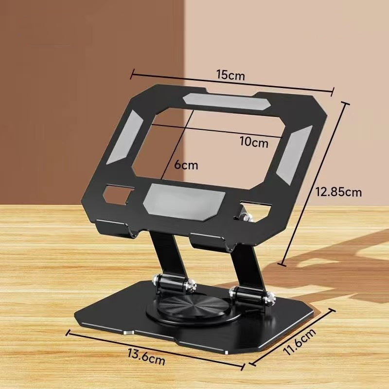 Support de tablette pliable transparent 360° réglable pour bureau