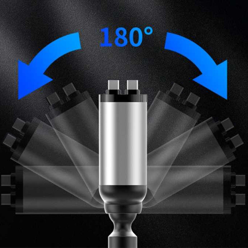 Chargeur Voiture 66W 4-en-1 avec Câbles Rétractables