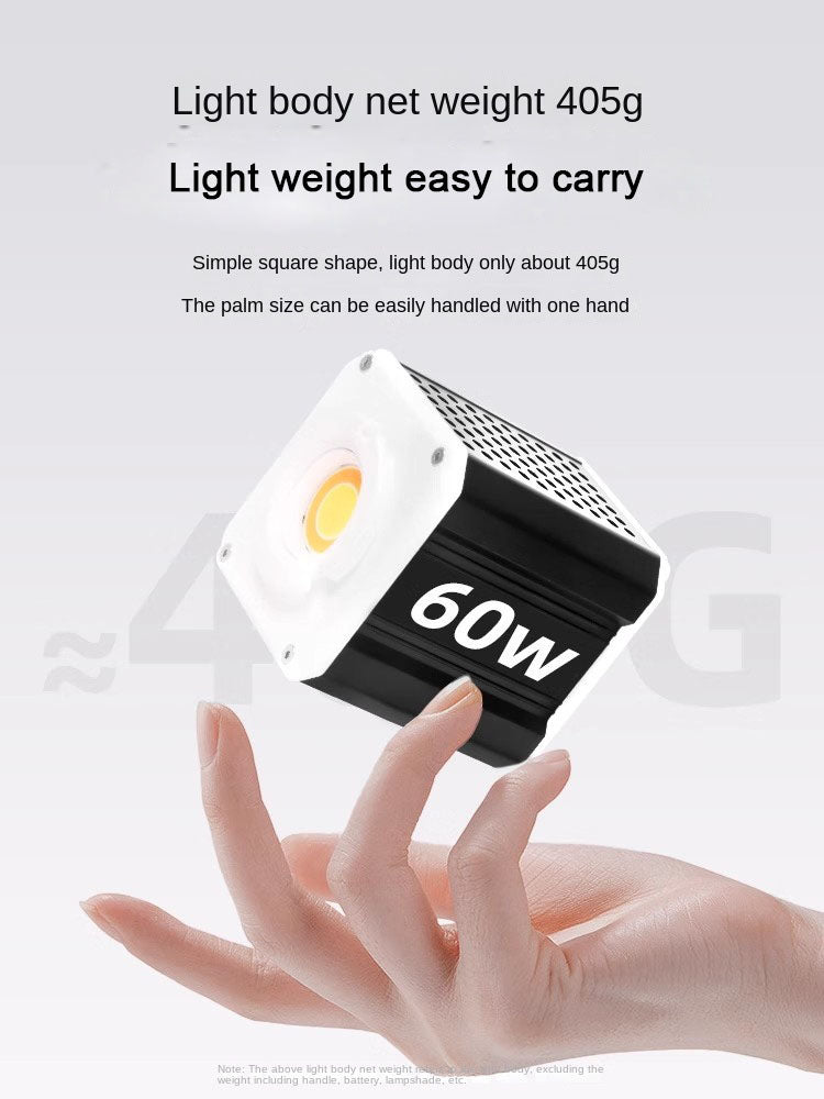 Projecteur Photo Vidéo LED COB 60W à Température Réglable avec Télécommande