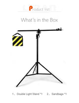 Support de lumière professionnel avec bras de flèche réglable