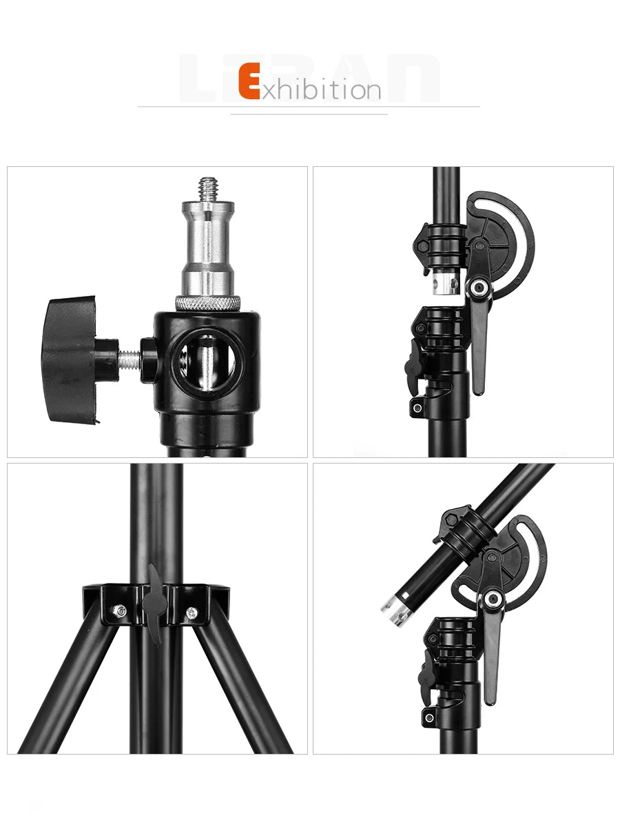 Support de lumière professionnel avec bras de flèche réglable