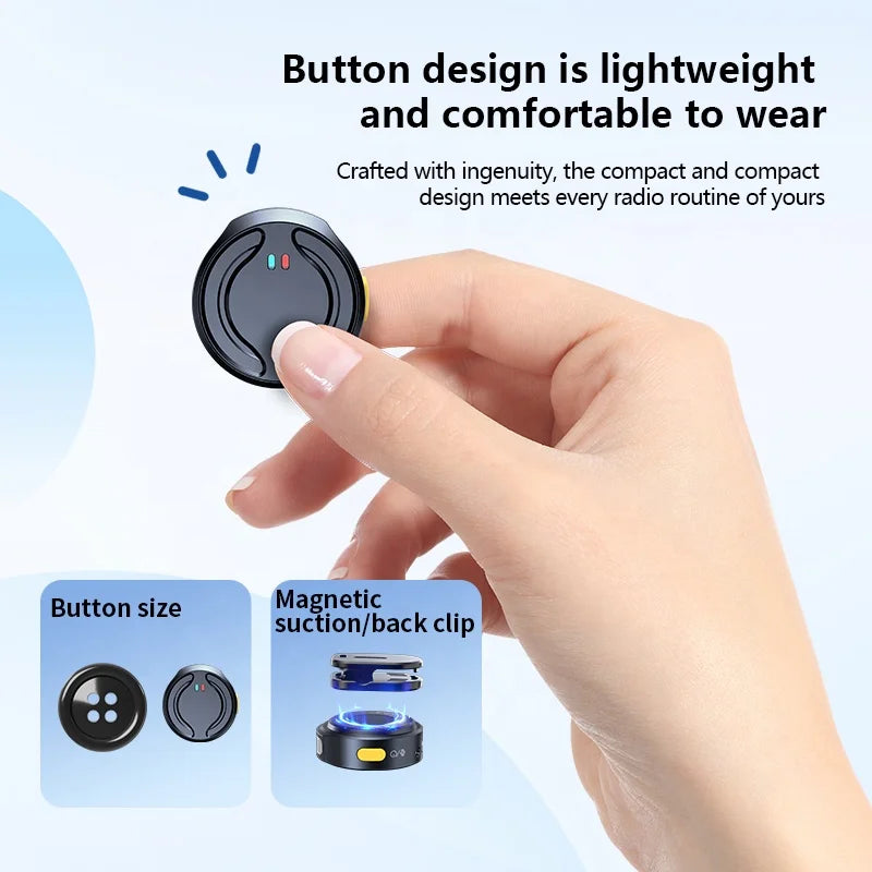 Microphone Lavalier Sans Fil Q81 – Double Émetteur avec Réduction de Bruit & Clip Magnétique