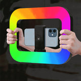 Ring Light RGB E-30 Rechargeable avec Support Téléphone