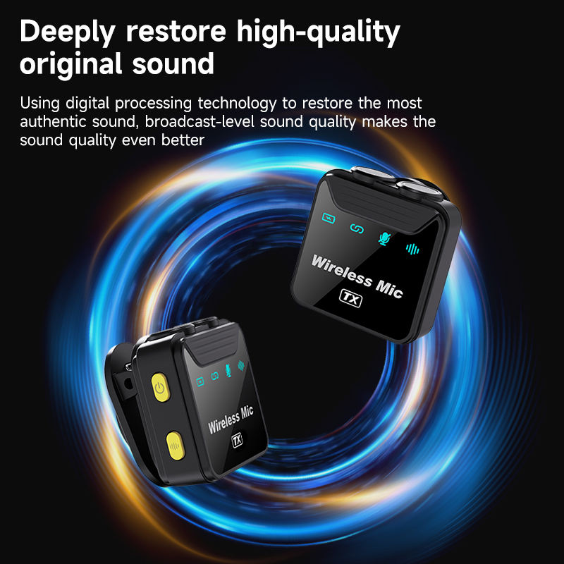 Micro sans fil SX23 USB-C avec boîtier de charge – Double émetteur