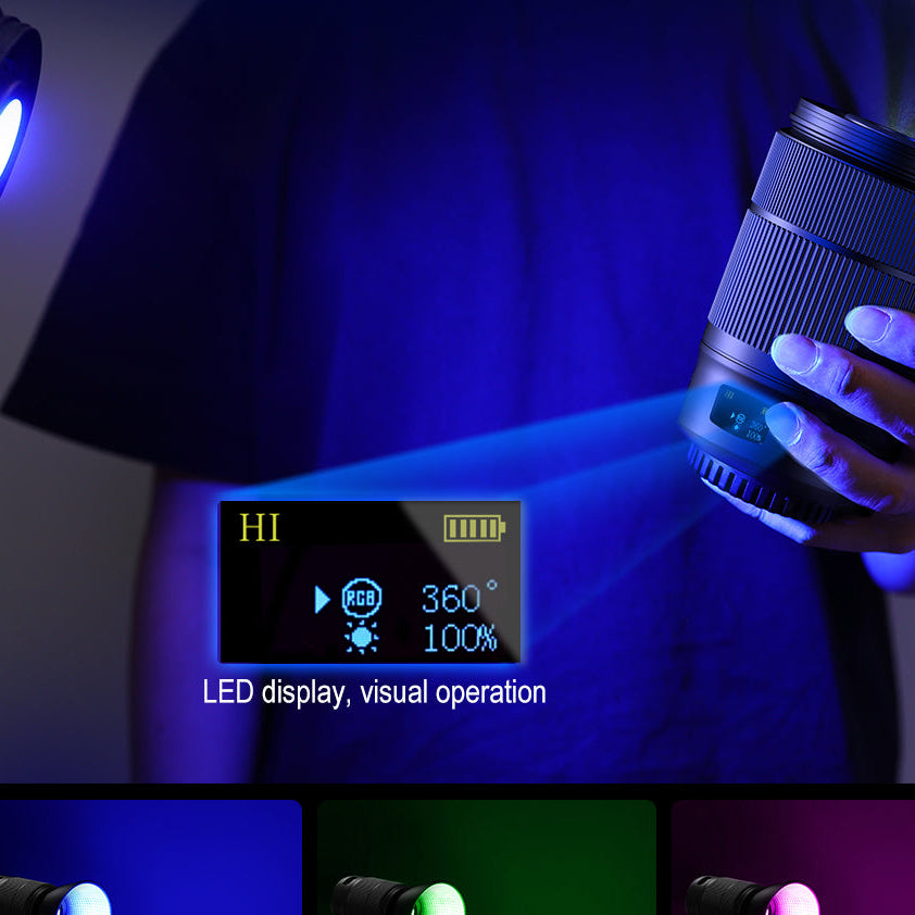 Lampe LED COB RGB LUXCEO L60RGB 60W Photo Vidéo