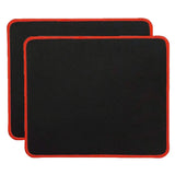 Tapis de souris gaming noir et rouge avec bordures cousues