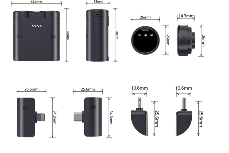 Micro Cravate Sans Fil S60 Lightning & Type-C pour Smartphone