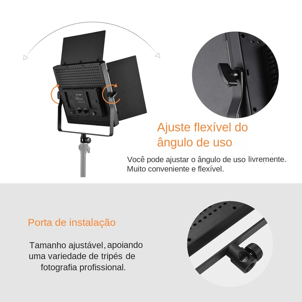 Panneau LED BiColor 40W U660+ Pro avec Télécommande et Alimentation