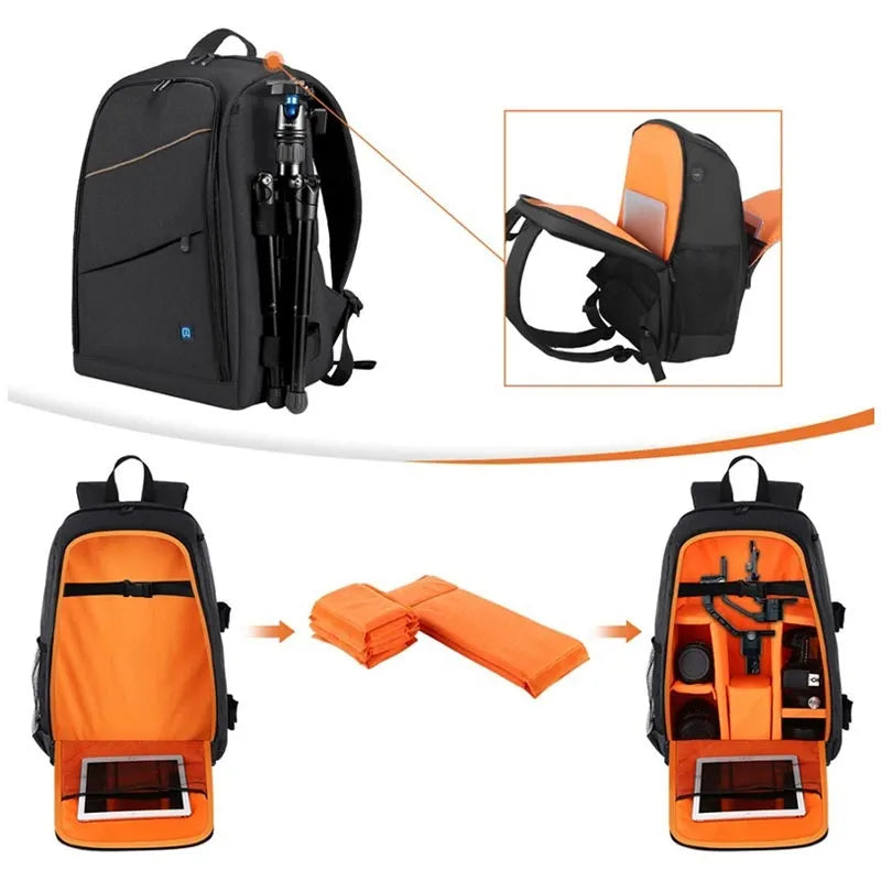 Puluz PU5011 Sac à Dos Universel pour Appareil Photo, Smartphone et Tablette – Résistant & Modulable