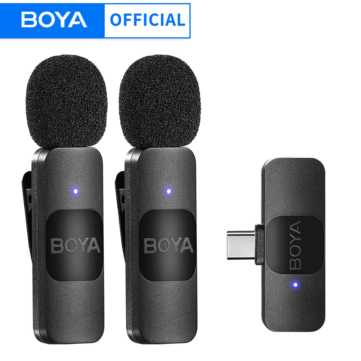Microphone Sans Fil BOYA BY-V20 Double USB-C