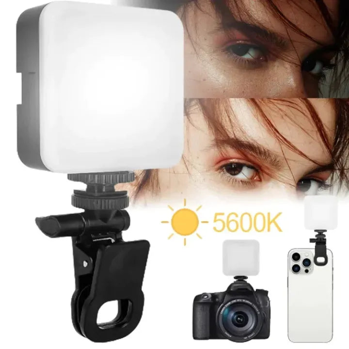 Mini Lumière Vidéo Portable AY-49D – Éclairage LED 800Lm avec 3 Modes de Couleur