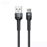 Câble Micro USB Métallique Plustar PL432M – 3.1A, Nylon Tressé