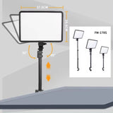 JMARY FM-17RS Panneau LED 17 Pouces, Intensité Variable avec Télécommande et Commande Tactile