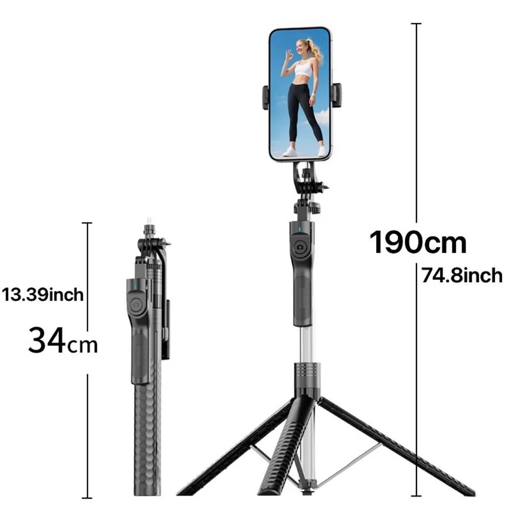 Kit Créateur K50 + Panneau LED 416 – Trépied Selfie 190 cm avec Éclairage Professionnel
