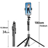 Kit Créateur K50 + Panneau LED 416 – Trépied Selfie 190 cm avec Éclairage Professionnel