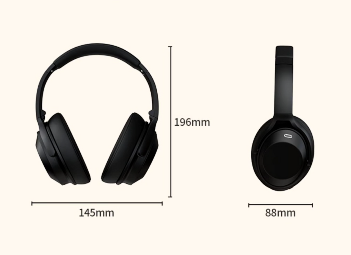 Casque Bluetooth DigitPlus 6D avec Réduction de Bruit ANC et Basses Puissantes