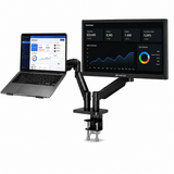 Support Double Écran & PC Portable 13-32" Bras à Ressort Gaz