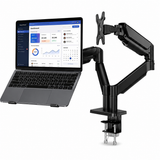 Support Double Écran & PC Portable 13-32" Bras à Ressort Gaz