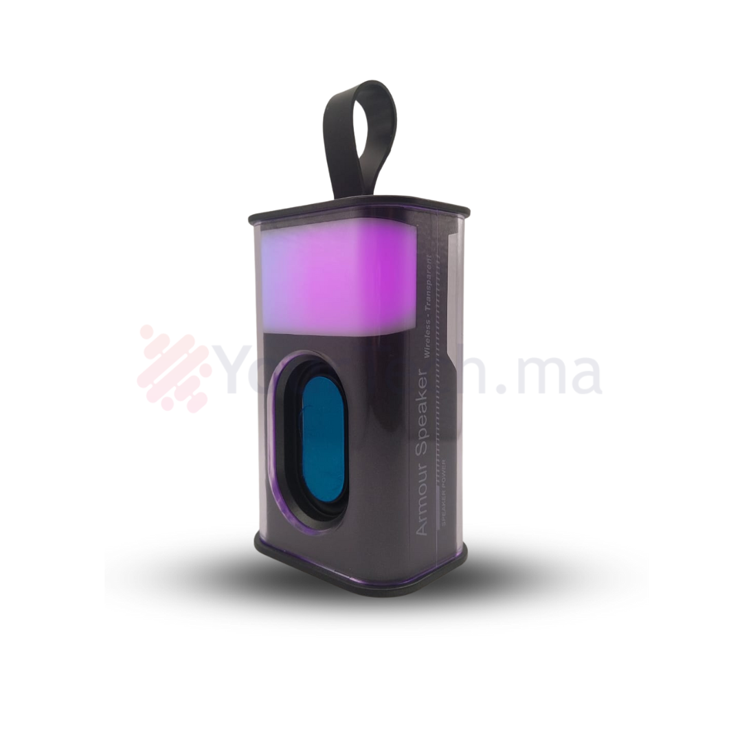 Haut-Parleur Portable avec Lumière de Nuit – Son Dynamique et Effets Lumineux RVB