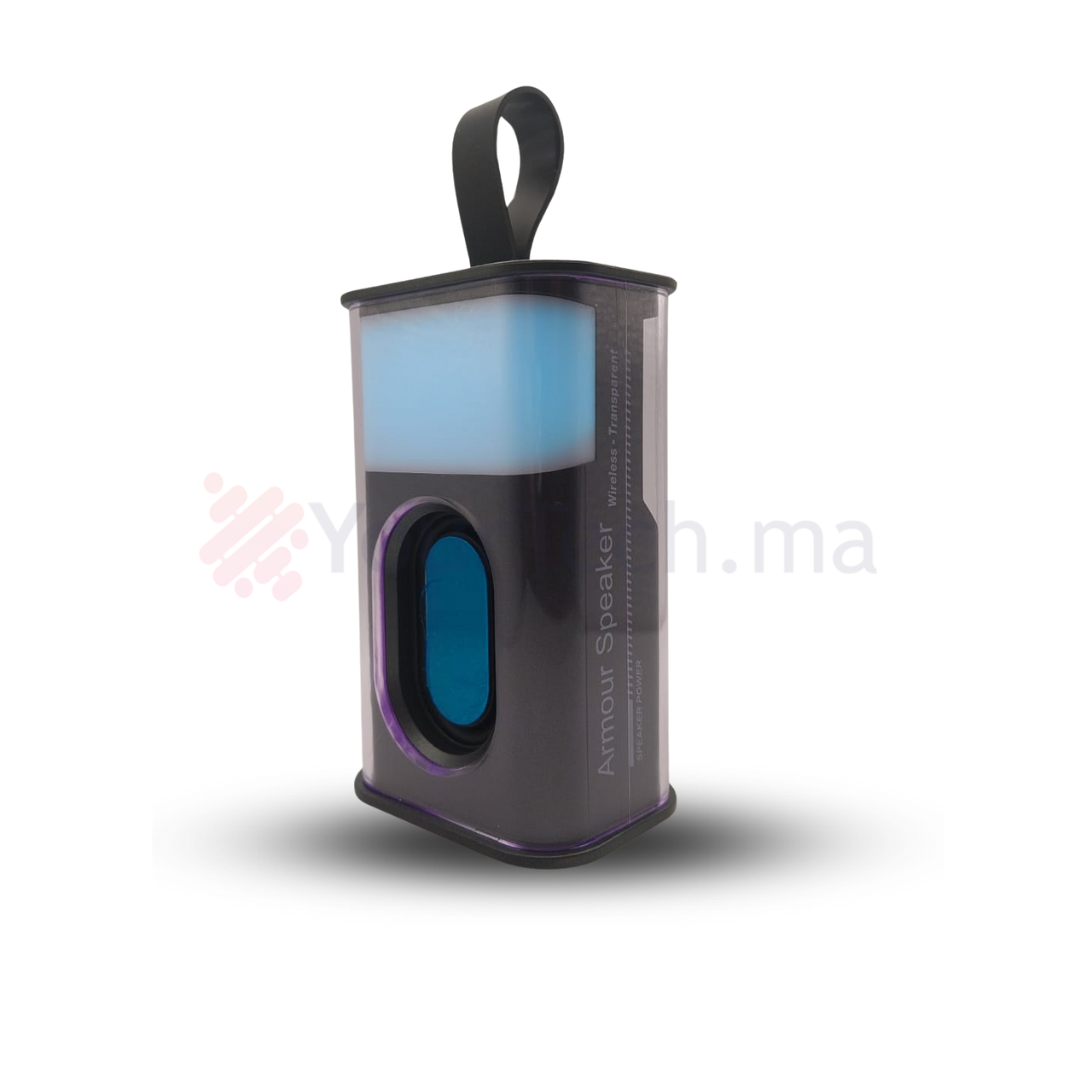 Haut-Parleur Portable avec Lumière de Nuit – Son Dynamique et Effets Lumineux RVB