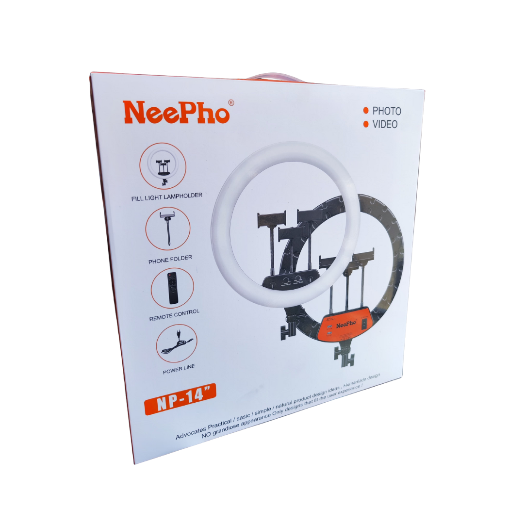 Ring Light 36 CM avec Trépied 2M – Éclairage Pro pour Créateurs, Maquillage, Vidéo et Live