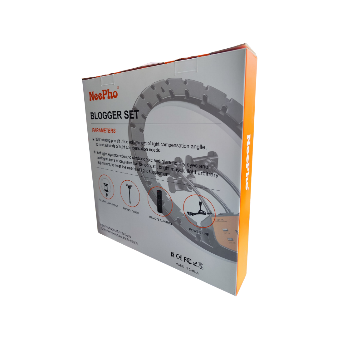 Ring Light 36 CM avec Trépied 2M – Éclairage Pro pour Créateurs, Maquillage, Vidéo et Live