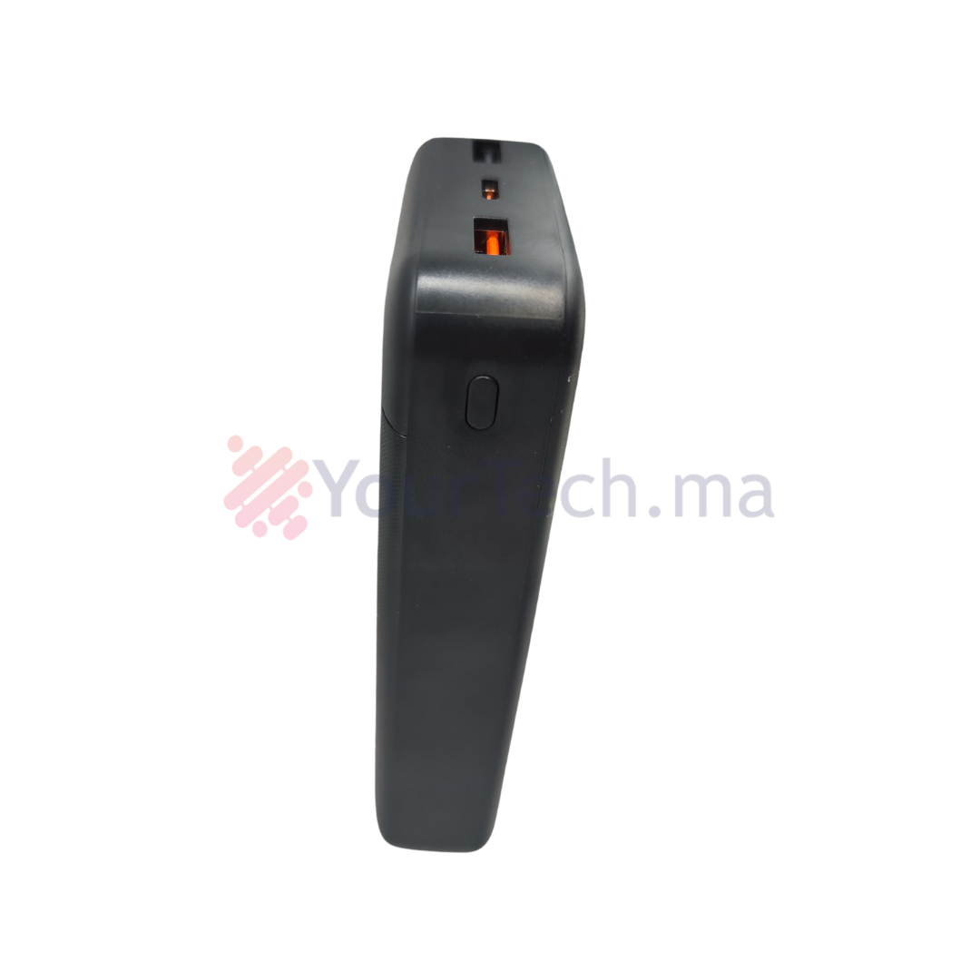 Power Bank Plustar 20000mAh Charge Rapide 22.5W avec Affichage LED et 3 Ports USB/Type-C