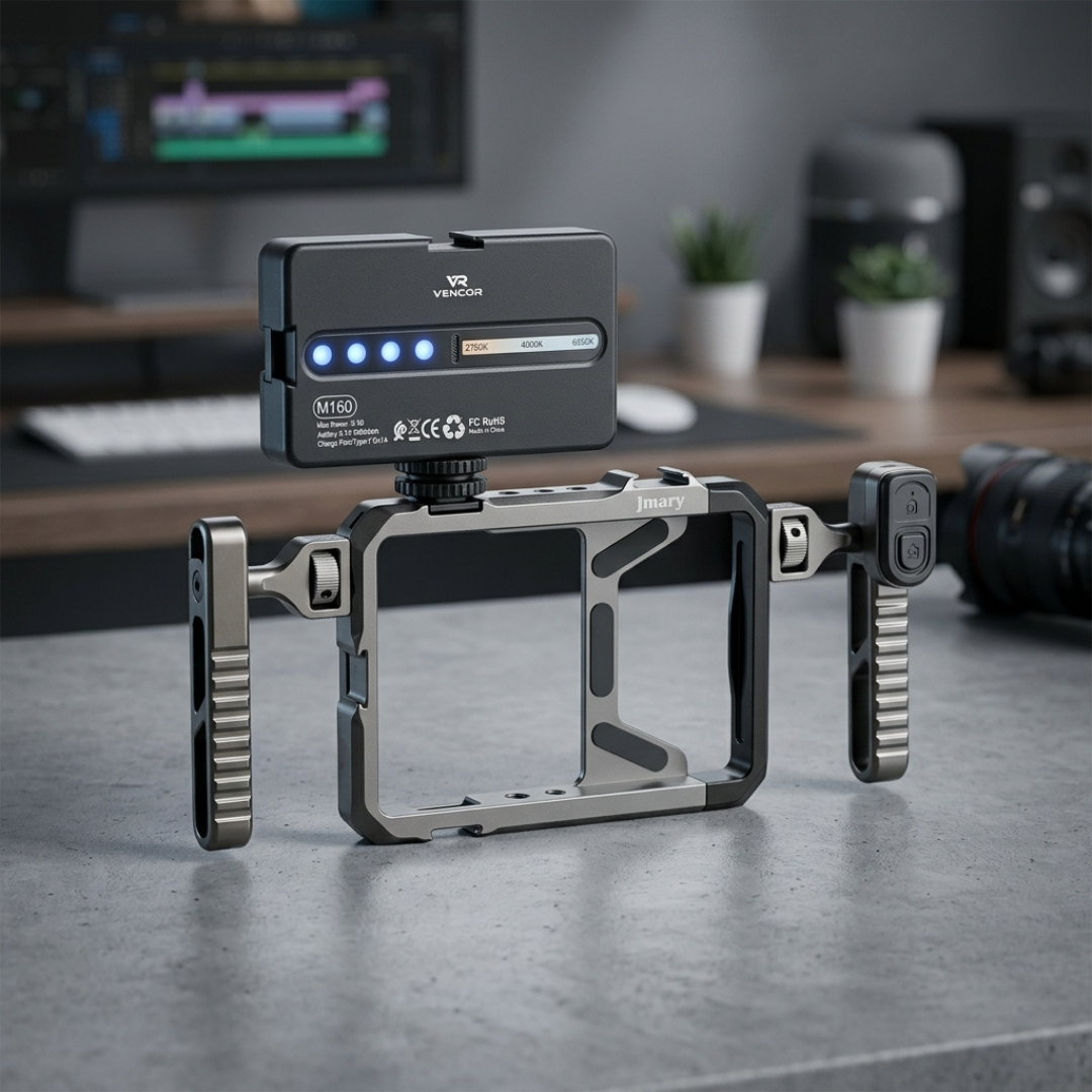Support Rig Vidéo Jmary MS-98 pour Smartphone avec Poignées