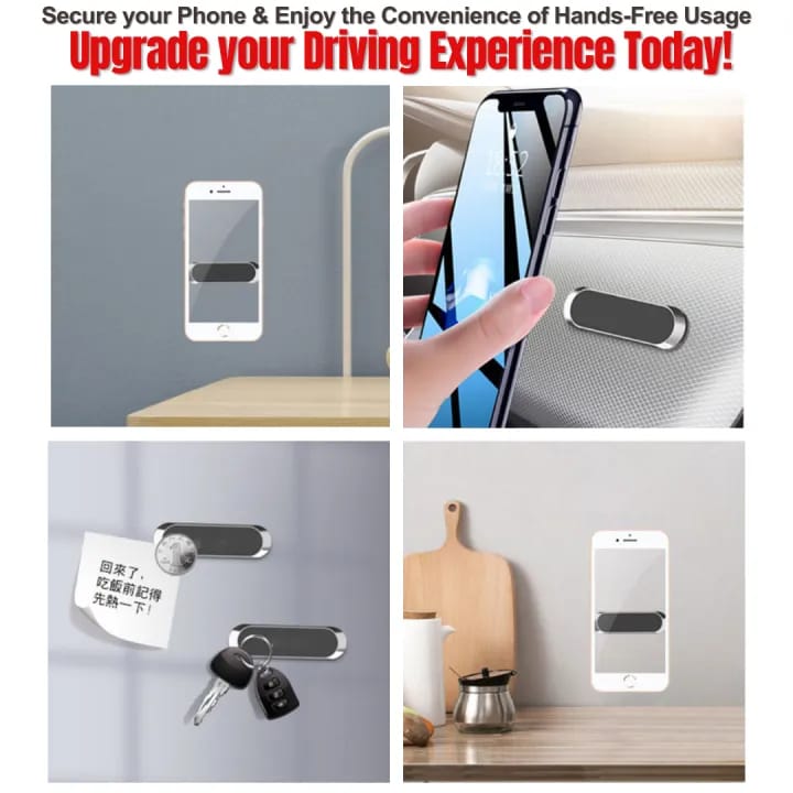 Support Magnétique Voiture - Fixation Sûre, Mains Libres