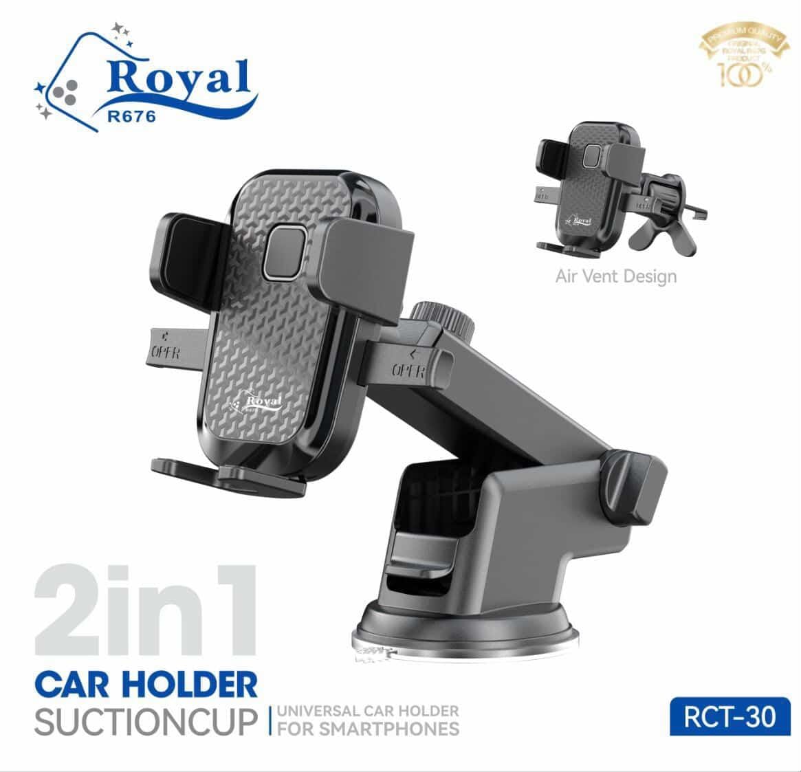 Support Téléphone Voiture Royal R676 RCT-30 Réglable Universel